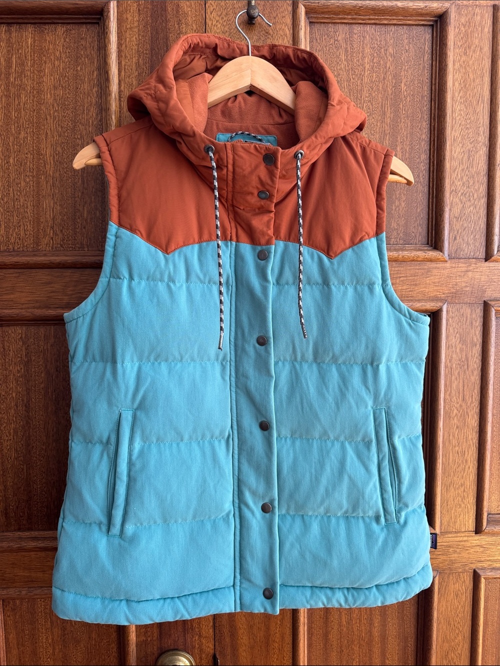 Patagonia W's Bivy Hooded Down Vest Sz M
